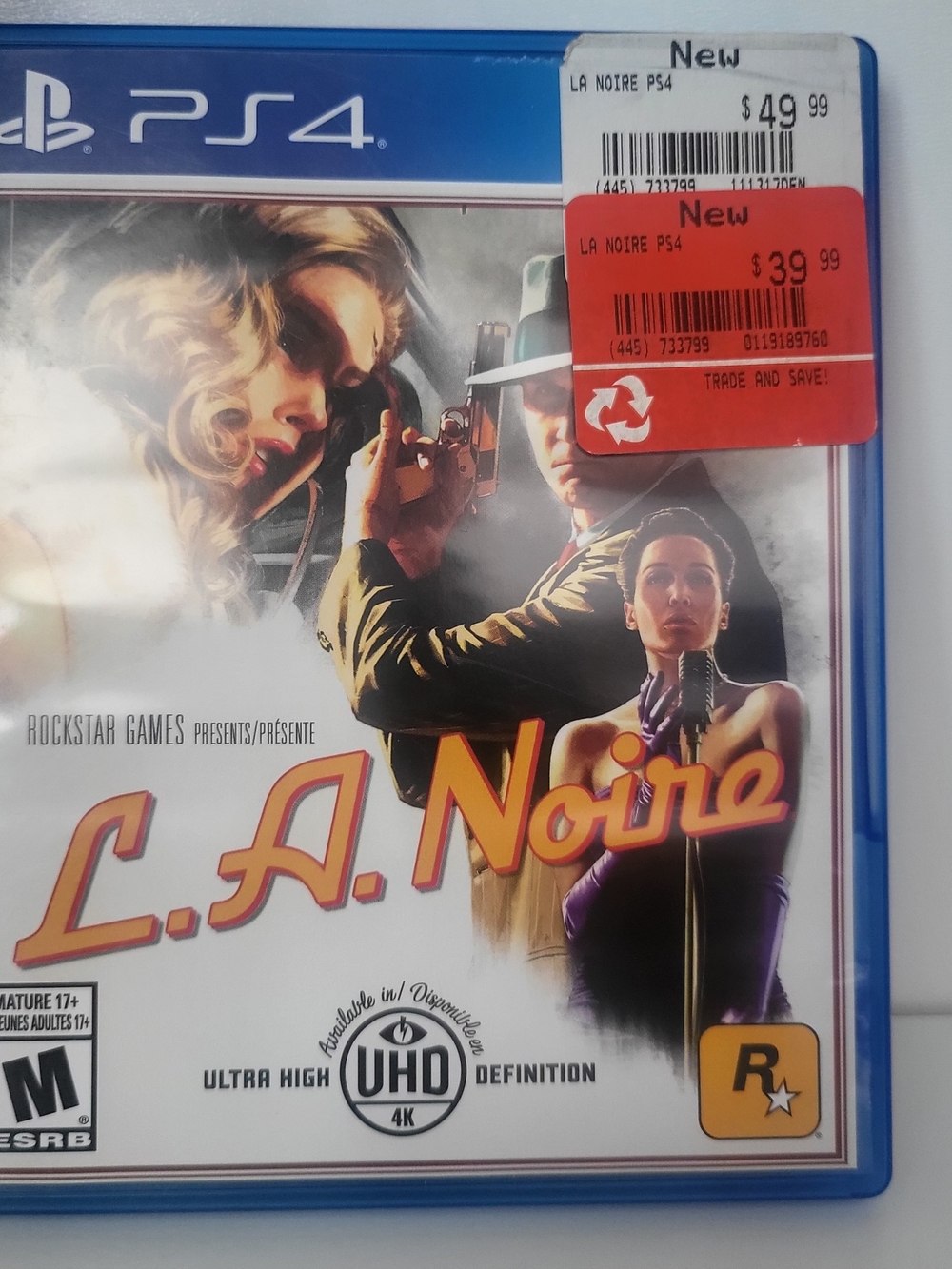 Rockstar Games L.A. Noire (PS4) - Blue